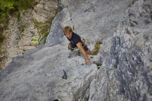 Plezanje v Burjakovih pečeh - avtor fotografije RRA Koroška